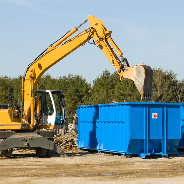 can i choose the location where the residential dumpster will be placed in Harmon County Oklahoma